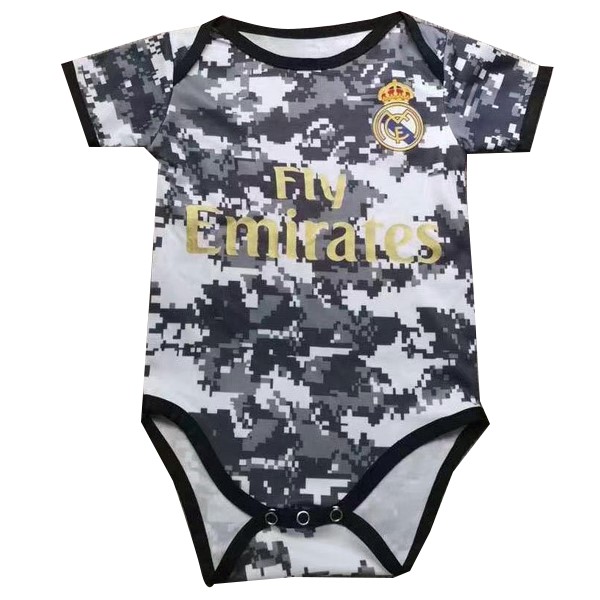 Camiseta Real Madrid Onesies Niño 2019-20 Blanco Gris